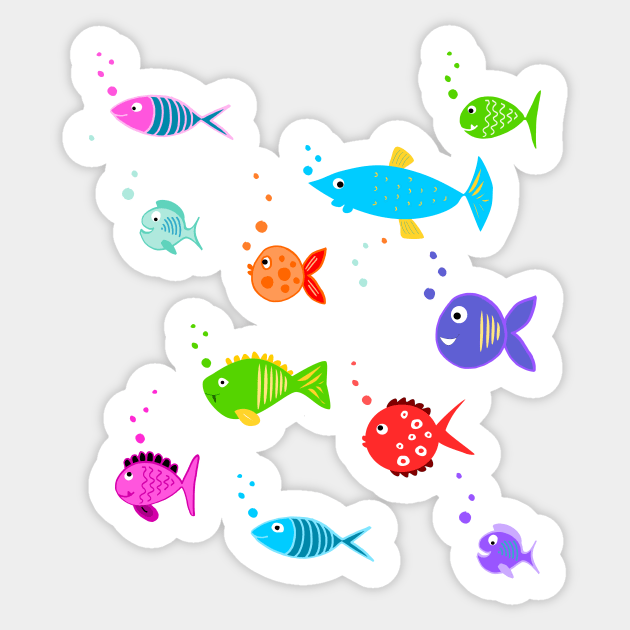 Fishtastic little fish Sticker by smileykty